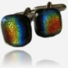 Rainbow Glass Jewellery: Cuff Links